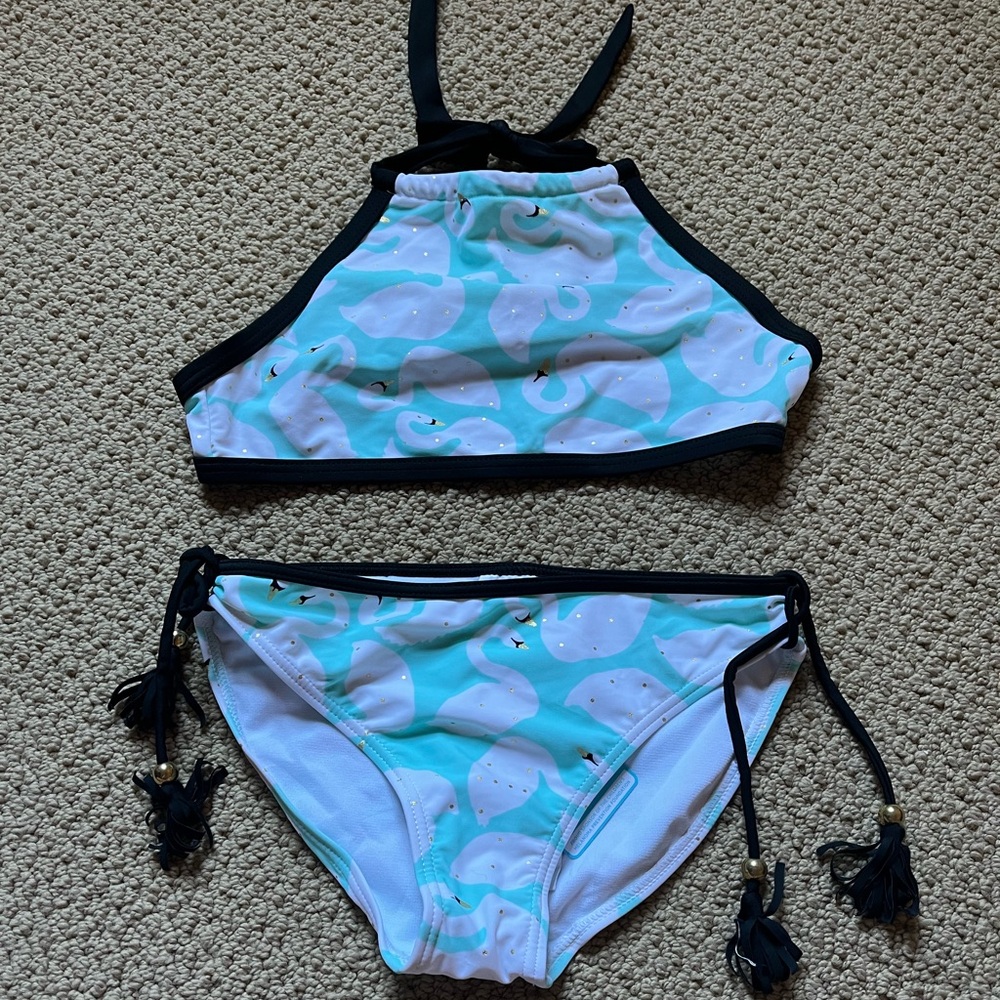 SNAPPERROCK girls never been worn, with tags, brand new two piece swimsuit.
